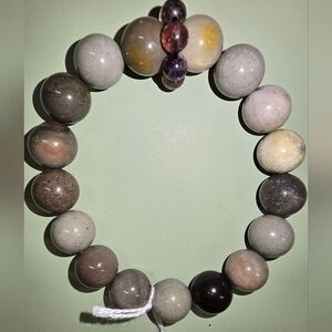 12mn Polychrome Jasper With Auralite 23 Bracelet